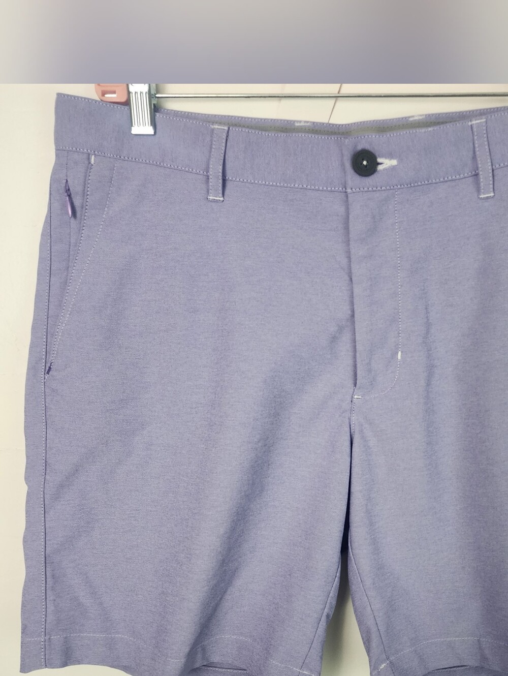 Tommy Bahama Men's Lavender Stretch Performance Shorts Sz 34 Flat Front